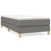 vidaXL Boxspringbettgestell Dunkelgrau 80x200 cm Stoff