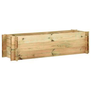 vidaXL Pflanzk&uuml;bel Hochbeet Kiefernholz Impr&auml;gniert 120 cm