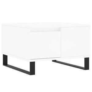 vidaXL Couchtisch Wei&szlig; 55x55x36,5 cm Holzwerkstoff