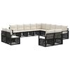 vidaXL Gartensofa-set 13 stk. Schwarz Poly-Rattan
