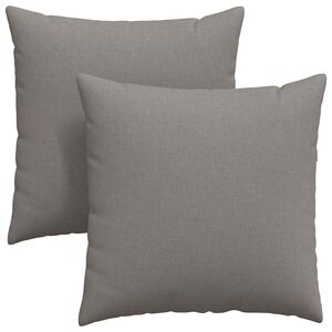 vidaXL Sofakissen 2 pcs Taupe 60 x 60 cm Stoff