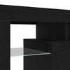vidaXL TV-Schr&auml;nk mit LED 2 pcs Schwarz Eichen-Optik 290 x 37 x 40 cm