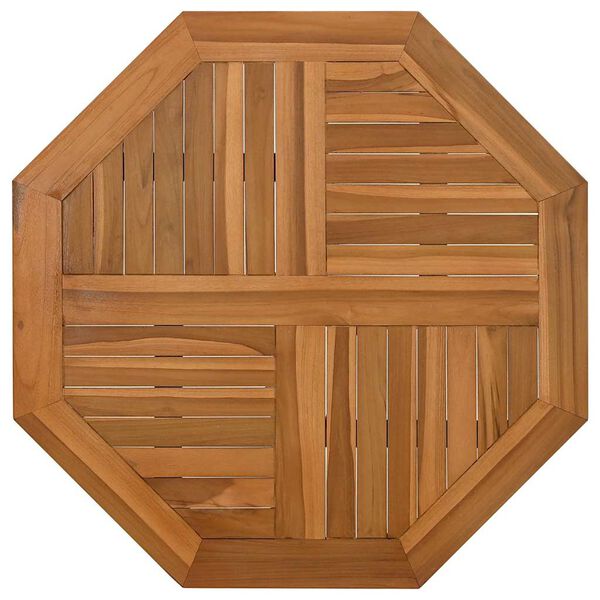 vidaXL Tischplatte 60x60x2,5 cm Achteckig Massivholz Teak