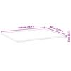 vidaXL Tischplatte Rechteckig 100x80x2 cm Massivholz Akazie