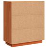 vidaXL Sideboard Wachsbraun 70 x 34 x 80 cm Massives Kiefernholz