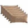 vidaXL Kissenbezug 6 stk. HOUTEN Braun 40 x 70 cm Chenille-Stoff