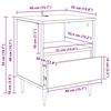 vidaXL Nachttisch 2 pcs Artisan-Eiche 40 x 35 x 50 cm Holzwerkstoff
