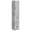 vidaXL Schrankset 2 Stk. 33 x 34,5 x 87 cm Holzwerkstoff Betongrau