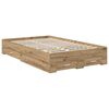 vidaXL Bettrahmen Artisan-Eiche 120 x 190 cm Holzwerkstoff