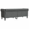 vidaXL Sofa Dunkelgrau 201,5 x 74,5 x 74,5 cm Polyester