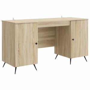 vidaXL Schreibtisch Sonoma-Eiche 142,5 x 50 x 75 cm Holzwerkstoff