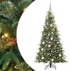 vidaXL K&uuml;nstlicher klappbarer Weihnachtsbaum Gr&uuml;n 180 cm PE und PVC