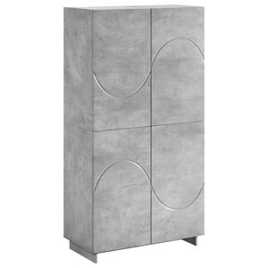 vidaXL Highboard Betongrau 79 x 41 x 151 cm Holzwerkstoff