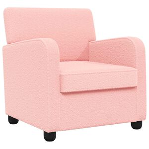 vidaXL Sessel Rosa Lammfell-Imitat