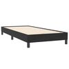 vidaXL Boxspringbett mit Matratze Schwarz 80x220 cm Samt