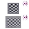 vidaXL 10-tlg. Handtuch-Set Blau und Wei&szlig; Baumwolle