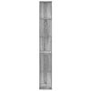 vidaXL Bücherregal 5 Böden Grau Sonoma 45x23,5x162,5 cm Holzwerkstoff