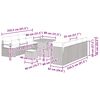 vidaXL Gartensofa-set mit Kissen 11 pcs Grau Poly-Rattan