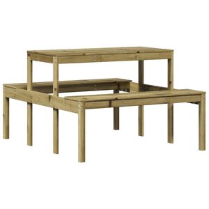 vidaXL Picknicktisch 110x134x75 cm Impr&auml;gniertes Kiefernholz