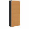 vidaXL Highboard Schwarz Eichen-Optik 69,5 x 34 x 180 cm Holzwerkstoff