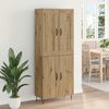 vidaXL Highboard Artisan-Eiche 69,5 x 34 x 180 cm Holzwerkstoff