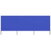vidaXL 3-teiliges Windschutzgewebe 400 x 80 cm Azurblau