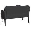 vidaXL Chesterfield Bank Schwarz 120,5 x 65 x 75 cm Kunstleder