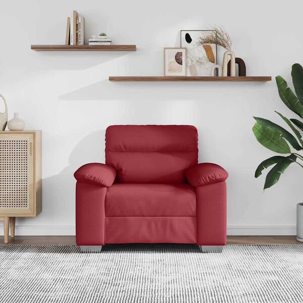 vidaXL Sessel Weinrot 100x81x84 cm Kunstleder