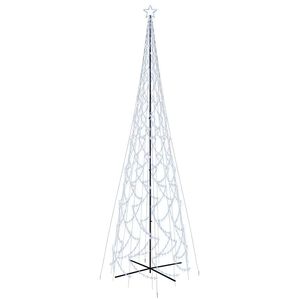 vidaXL LED-Weihnachtsbaum Kegelform Kaltwei&szlig; 3000 LEDs 230x800 cm