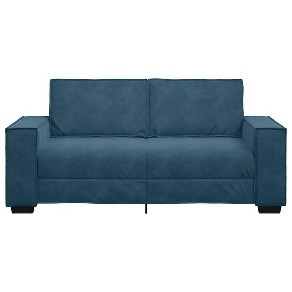 vidaXL 2-Sitzer-Sofa Blau 180x78x84 cm Samt