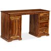 vidaXL Schreibpult Massivholz Akazie 140 x 50 x 76 cm