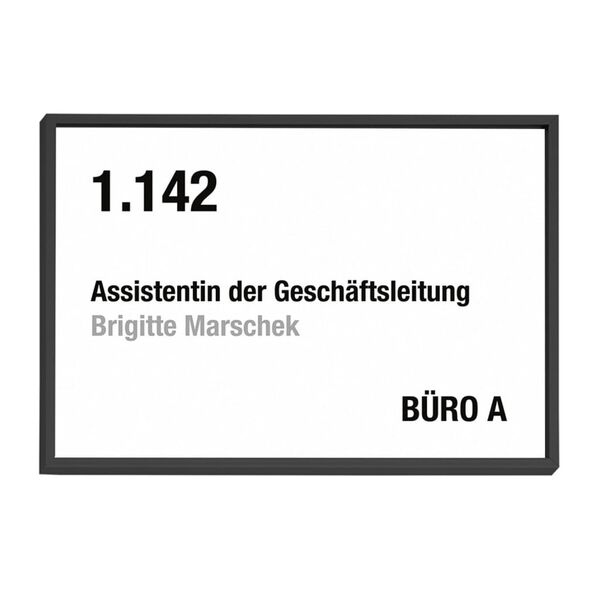 MOEDEL T&uuml;rschild A6 Schwarz