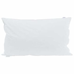 vidaXL Kopfkissen mit Kissen Wei&szlig; 40 x 80 cm Feder