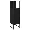 vidaXL Badezimmerm&ouml;bel-Set Schwarz Eichen-Optik 33 x 33 x 120,5 cm