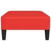 vidaXL Fu&szlig;hocker Rot 78x56x32 cm Kunstleder