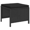 vidaXL Gartensofa-set mit Kissen 6 pcs Schwarz Poly-Rattan
