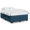 vidaXL Bettgestell Blau 160x200 cm Samt