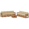 vidaXL Outdoor-Sofagarnitur 9 stk. Natur und Beige