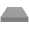 vidaXL Schweberegale 2 Stk. Grau 80x23,5x3,8 cm MDF
