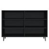 vidaXL Sideboard Schwarz 103,5x35x70 cm Holzwerkstoff