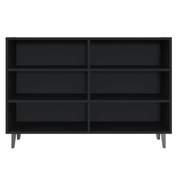 vidaXL Sideboard Schwarz 103,5x35x70 cm Holzwerkstoff