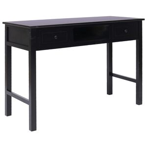 vidaXL Schreibtisch Schwarz 110&times;45&times;76 cm Holz