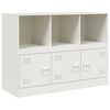 vidaXL Sideboard Wei&szlig; 99x39x73 cm Stahl