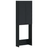 vidaXL Toilettenschrank ARNHEM Schwarz 66 x 25,5 x 190 cm