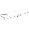 vidaXL Tischplatte 180x50x(2-6) cm Massivholz Behandelt Baumkante