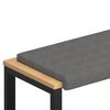 vidaXL Bankkissen Mikrofaser Dunkelgrau Tiefe 35 cm