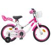 vidaXL Kinderfahrrad Mit St&uuml;tzr&auml;dern 12 Zoll f&uuml;r 2-4 Jahre alt Rosa
