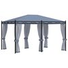 vidaXL Pavillon mit M&uuml;ckennetze 3x4 m Anthrazit Stahl