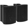 vidaXL Wandlautsprecher Stereo 2 Stk. Schwarz Indoor Outdoor 100 W