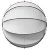 vidaXL Pool-Dome Grau und Orange 336 x 322 x 160 cm